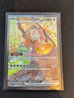 Pokemon TCG Bloodmoon Ursaluna 216/167 Twilight Masquerade Ultra Rare - Image 1