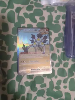 Pokemon TCG Sandy Shocks EX Paradox Rift 250/182 Holo Special Illustration Rare - Image 1
