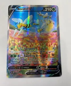 2022 Pokemon Beedrill V 161/189 Astral Radiance Holo Rare Full Alternate Art - Image 1