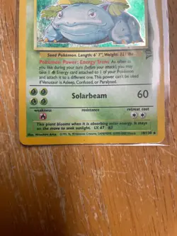 Venusaur 018/130 Base Set 2 Holo Swirl Unlimited Pokemon TCG 1999-2000 WOTC - Image 3