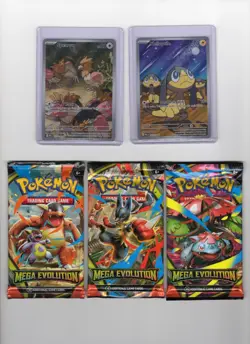 Pokemon Mega Evolution Booster Pack SEALED 3x Spearow/ Helioptile full art - Image 1