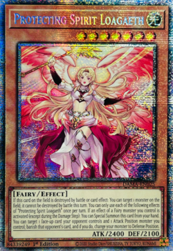 Near Mint, English Yu Gi Oh Protecting Spirit Loagaeth - DAMA-EN025 - Starlight - Image 1