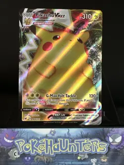 Pokemon Card Pikachu VMAX 044/185 Vivid Voltage Full Art Rare Near Mint - Image 1