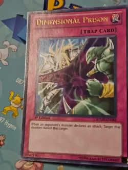 Yugioh Dimensional Prison RYMP-EN084 1st Edition Ultimate Rare Trap Card - Image 3