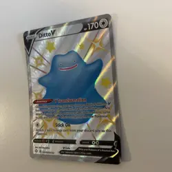 Ditto V SV118/SV122 Shining Fates Ultra Rare Full Art Pokemon Card NM - Image 2