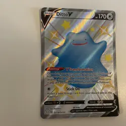 Ditto V SV118/SV122 Shining Fates Ultra Rare Full Art Pokemon Card NM - Image 3