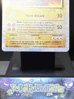 Pokemon Card Rhydon 35/110 Legendary Collection Reverse Holo Rare WOTC LP - Image 3