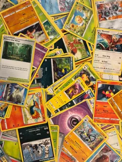 Pokemon TCG Card Lot 100 Cards - 1 RARE / 1 ULTRA RARE INCLUDED! - GX/EX/V/VMAX - Image 1