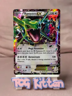 Rayquaza EX XY66 Card 'B' Black Star Promo (Regular Sized) LP TCGKITTEN - Image 1
