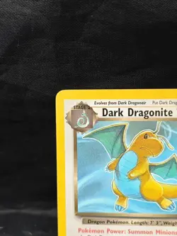 Dark Dragonite Team Rocket 22/82 Non-Holo Rare Card Pokemon - Image 3