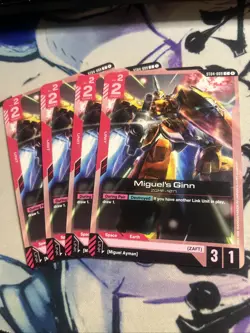 Miguel's Ginn - ST04-009 NM - Gundam TCG Card Game Playset Of 4 - Image 1