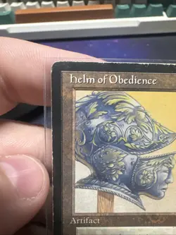 MTG Helm of Obedience, Heavy Play, English Alliances - Image 2