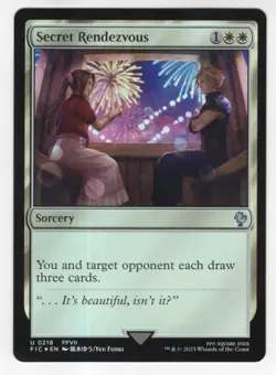 MTG Final Fantasy Commander Foil Uncommon #0218 Secret Rendezvous - Image 1
