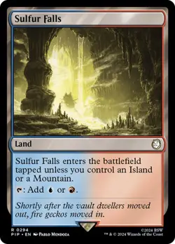 Sulfur Falls Fallout Commander MTG MAGIC LAND #294 R O25 - Image 1