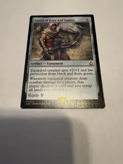 NM Sword of Feast and Famine, MTG, Assassin's Creed, Magic the Gathering, 99 - Image 1