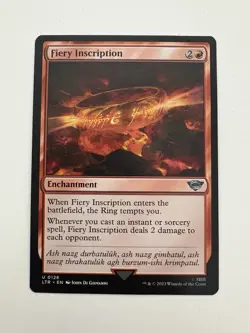 Fiery Inscription MTG Magic the Gathering Card NM Near Mint LTR - Image 1