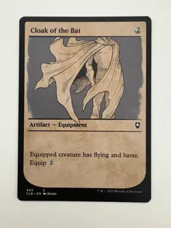 Cloak of the Bat Showcase MTG Magic the Gathering Card NM Near Mint CLB - Image 1