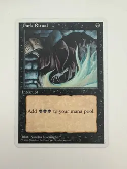 Dark Ritual MTG Magic the Gathering Card NM Near Mint Fourth 4th Edition - Image 1