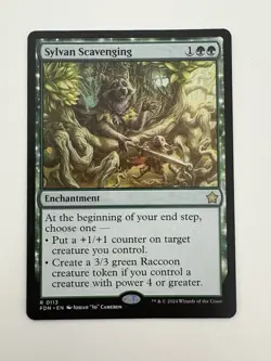 Sylvan Scavenging MTG Magic the Gathering Card NM Near Mint FDN - Image 1