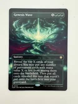 Genesis Wave Borderless Alternate MTG Magic the Gathering Card NM Near Mint FDN - Image 1
