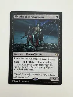 Bloodsoaked Champion MTG Magic the Gathering Card NM Near Mint CLB - Image 1