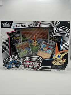 Pokemon TCG Unova Victini Illustration Collection Black Bolt White Flare - Image 1
