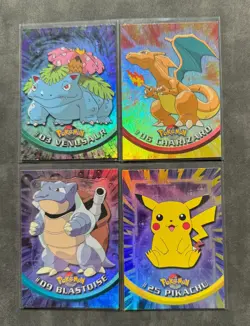 Pokemon TOPPS Series 1 - Complete BLUE logo - RAINBOW set 90/90 - Excellent - Image 3