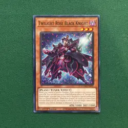 Yugioh! Twilight Rose Black Knight DOOD-EN005 COMMON Doom of Dimensions - Image 1