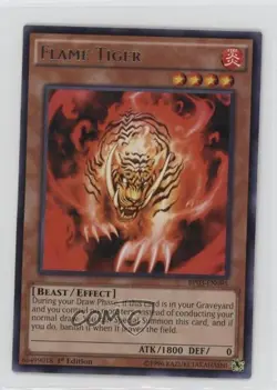 Flame Tiger 1st Ed. YuGiOh Battle Pack 3: Monster League #BP03-EN095 - Image 1