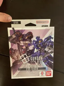 GUNDAM CARD GAME Starter Deck Iron Bloom ST05 Box English W/ PROMO (New in Box) - Image 1
