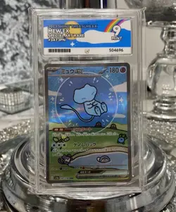 Bubble Mew ex SAR 347/190 Shiny Treasure ex Japanese Pokemon Card Ace 9 🫧 - Image 1