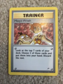 Pokemon TCG Gym Heroes Misty's Wrath Trainer Card 114/132 - Image 1