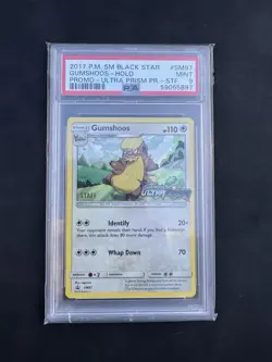 Pokemon Card - Gumshoos - SM97 - Sun & Moon Black Star Promo - PSA 9 Staff - Image 1