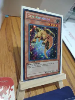 YuGiOh Card Gem-Armadillo HA05-EN005 1st Edition Secret Rare Hidden Arsenal TCG. - Image 3