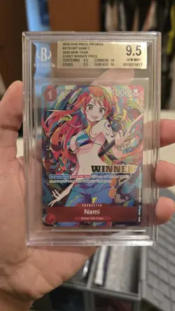 Nami (2025 New Year Event Winner) ST01-007 One Piece Promo Cards Foil BGS 9.5 - Image 1