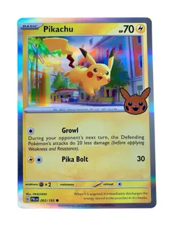 Pokemon card : 2023 Pokemon Trick Or Trade BOOster Pikachu Holo #062/193 Nice - Image 2