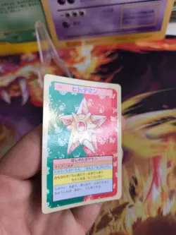 Pokemon Karte Card Holo topsun 1995 blue back bandai japanese Staryu Sterndu NM- - Image 4