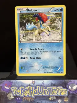 Pokemon Card Keldeo BW60 Black & White Black Star Promo Light Play - Image 1