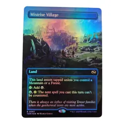 Mistrise Village #397 Foil Borderless Land MTG 2025 Tarkir: Dragonstorm (TDM) - Image 1