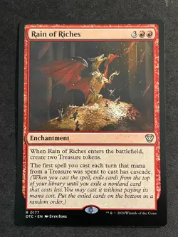MTG Rain of Riches, NM-Mint, (OTC #0177) Regular - Image 1