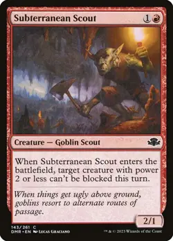 NM Subterranean Scout, MTG, Dominaria Remastered, Magic the Gathering, 143 - Image 1