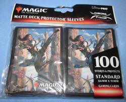 100 Magic Standard Deck Protector Sleeves by Ultra Pro ~ Ikoria v3 Narset MTG - Image 1