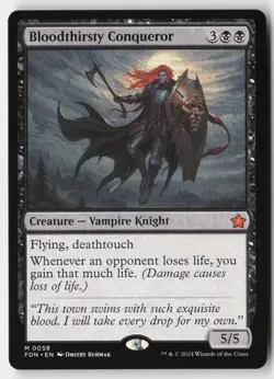 MTG - Bloodthirsty Conqueror M Foundations 58 LP-NM - Image 1