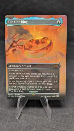 The One Ring (Borderless) (LTR BundIe) - MTG Magic the Gathering Promo - Miscut - Image 1
