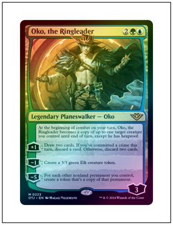 1x Oko, the Ringleader, Foil, Outlaws of Thunder Junction, Magic MTG NM - Image 1