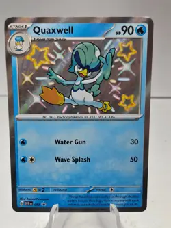 Pokemon Quaxwell SVP 083 Scarlet & Violet Holo Black Star Promo - Image 1