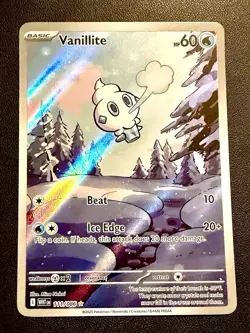 Pokemon Vanillite IR 111/086 SV11W White Flare English Holo NM+ Condition TCG - Image 1