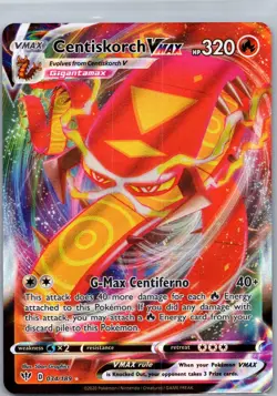 Pokemon TCG Centiskorch VMAX 034/189 : SWSH: Darkness Ablaze Ultra Rare NM - Image 1
