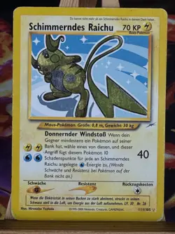 Schimmerndes Raichu 111/105 Neo Destiny Deutsch EX Pokemon - Image 1