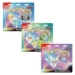 Pokemon Prismatic Evolutions SV8.5 Tech Sticker Display Case NEW SEALED ENGLISH - Image 3